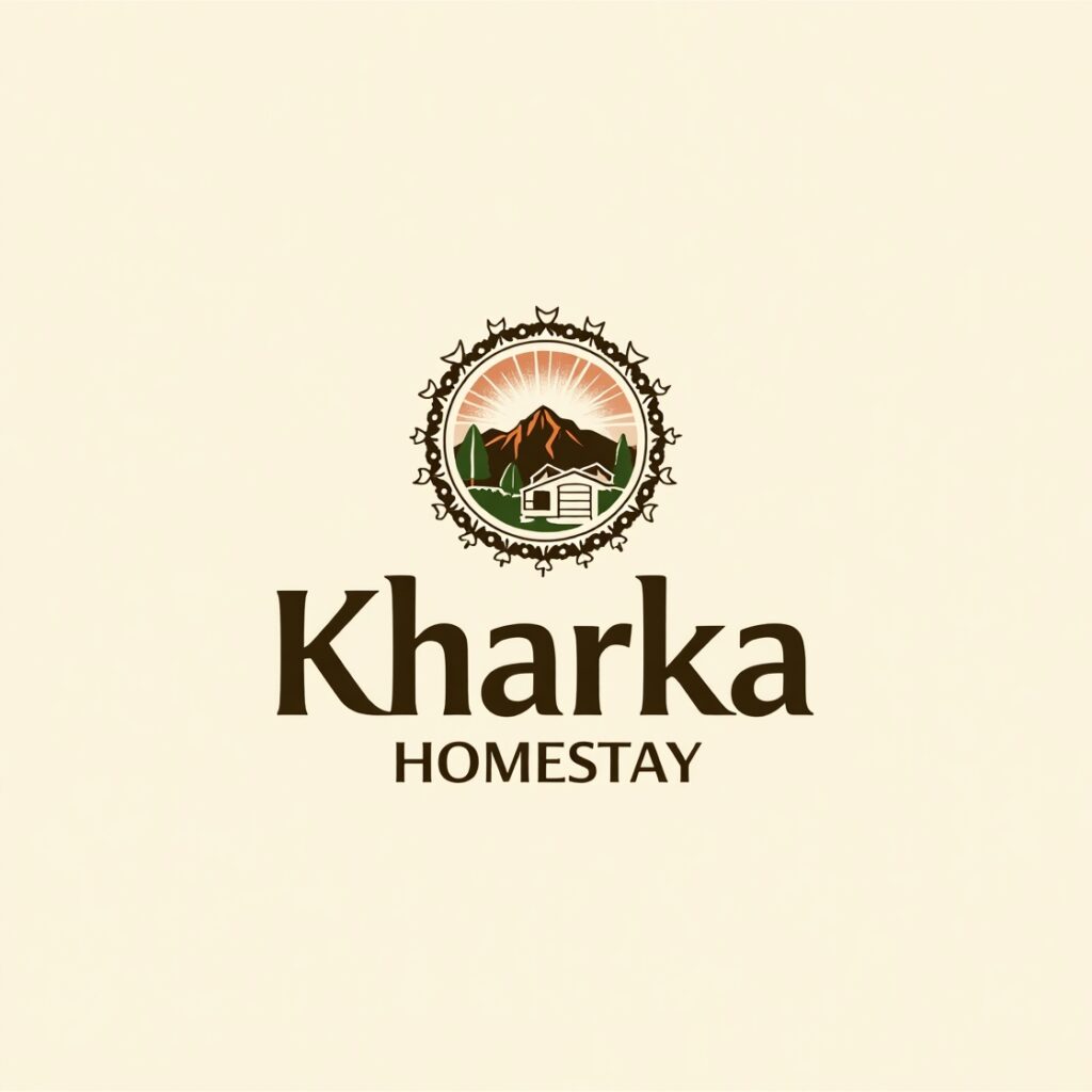 Flux_Dev_Create_a_warm_and_inviting_logo_for_Kharka_Homestay_t_2