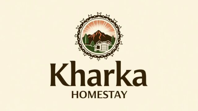 Flux_Dev_Create_a_warm_and_inviting_logo_for_Kharka_Homestay_t_2